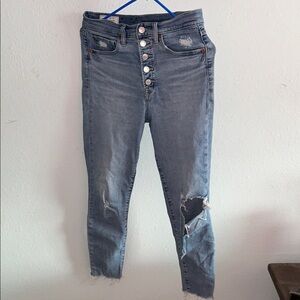 Women’s Gap Stylish Blue Distressed button fly Women's Jeans